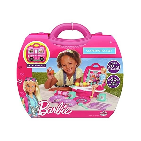 Grandi Giochi Barbie Coffret Glamping-BAR42000, BAR42000, Multicolore, Moyen