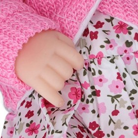 Poupées Nouveau-nées Fille, 11 Pouces de Longueur Douceur Poupée Fille en Silicone Peinte à la Main pour la Fête