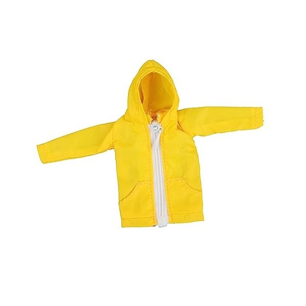Colcolo Mini Sweat à Capuche 1/12 vêtements de poupée Femme décontracté Veste à Capuche à Fermeture éclair Durable Tenue pour