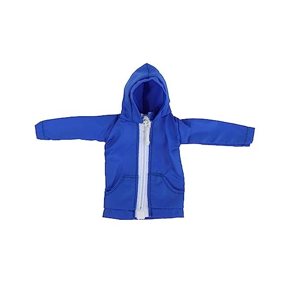 Colcolo Mini Sweat à Capuche 1/12 vêtements de poupée Femme décontracté Veste à Capuche à Fermeture éclair Durable Tenue pour