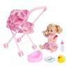 Rosixehird Poussette pour poupée - LJeu pour Chambre denfant poupée Comprend Un Jeu poupée | Coffret Cadeau Baby Doll Care 