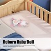 Alomejor Reborn Baby Doll 6in Soft Silicone Safe Real Touch Solid Infant Girl Doll avec des Vêtements