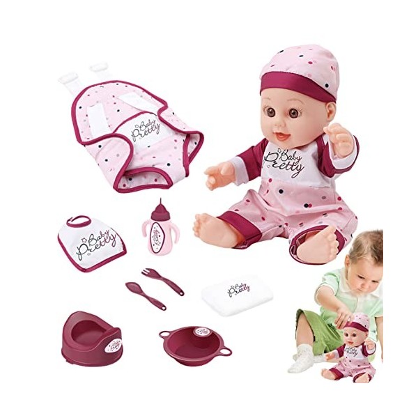 Bexdug Poupée de Simulation - Poupée pour Filles avec Accessoires de poupée Reborn - Poupées de Renaissance en Vinyle de Simu