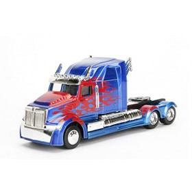 Jada Toys Transformers T5 Optimus Prime Western Star 5700 Ex Phantom Voiture de Die-cast Échelle 1/32 Bleu/Rouge