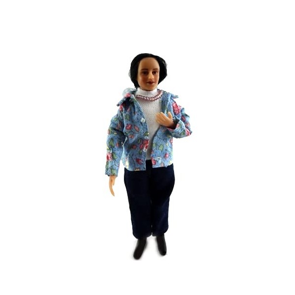 Melody Jane Poupées Miniature 1:12 People Merry Réunion Moderne Femme Lady Gabriella Diaz