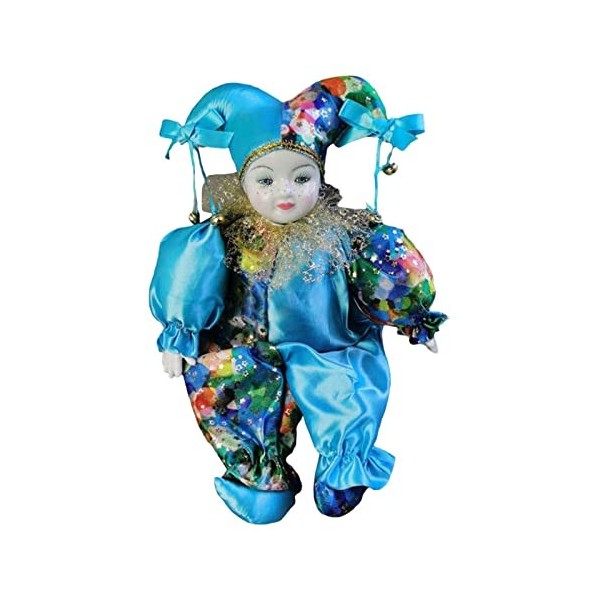 MagiDeal Clown Doll Crafts Porcelaine Clown Joints Flexibles pour Les Vacances, Modèle B
