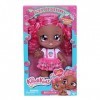 Kindi Kids Berri DLish Strawberry Blossom Scented Big Sister Official 10 inch Toddler Doll with Bobble Head, Big Glitter Eye