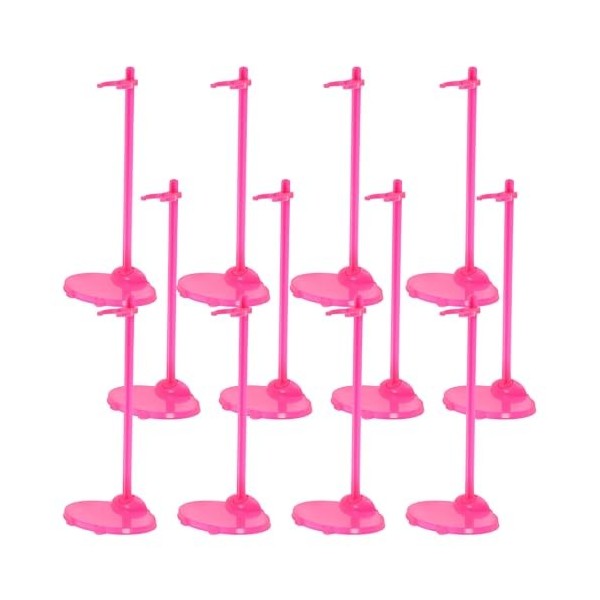ibasenice 36 Pcs Poupée Stand Enfant Mannequin Mini Poupée Présentoirs en Plastique Modèle Présentoir Action Figure Stand Mar