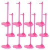 ibasenice 36 Pcs Poupée Stand Enfant Mannequin Mini Poupée Présentoirs en Plastique Modèle Présentoir Action Figure Stand Mar