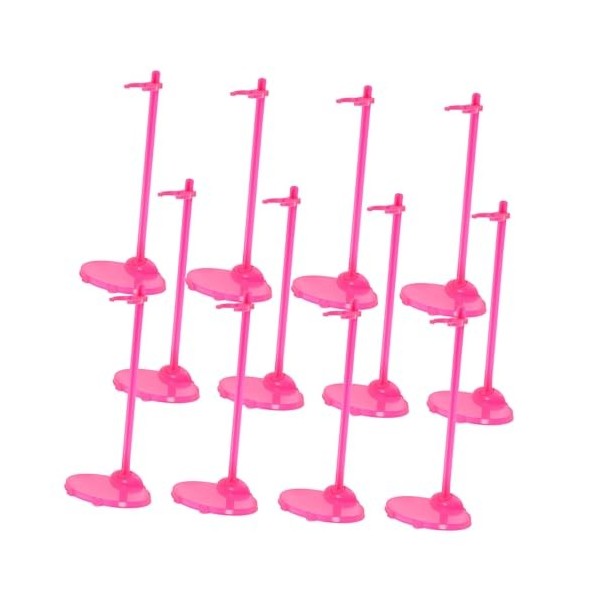 ibasenice 36 Pcs Poupée Stand Enfant Mannequin Mini Poupée Présentoirs en Plastique Modèle Présentoir Action Figure Stand Mar
