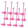 ibasenice 36 Pcs Poupée Stand Enfant Mannequin Mini Poupée Présentoirs en Plastique Modèle Présentoir Action Figure Stand Mar