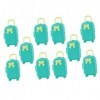 ibasenice 10 Pièces Mini Valise Poupées Miniatures Jeux en Plastique Mini Bébé Poupées Mini Boîte À Bagages Mini Poupée Valis