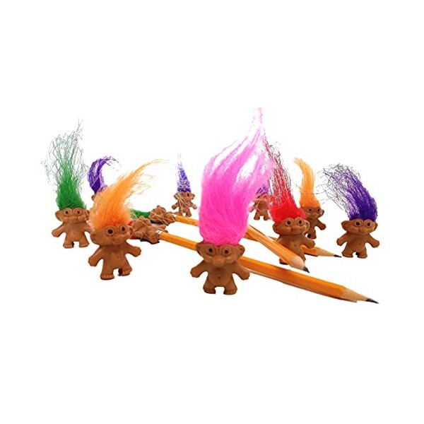 Lot de 12 mini poupées Troll