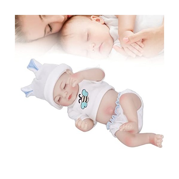 LBEC Poupée bébé Fille poupée en Silicone Non nocive pour la poupée simulée Humaine Pendant Plus de 3 Ans pour lâge préscola