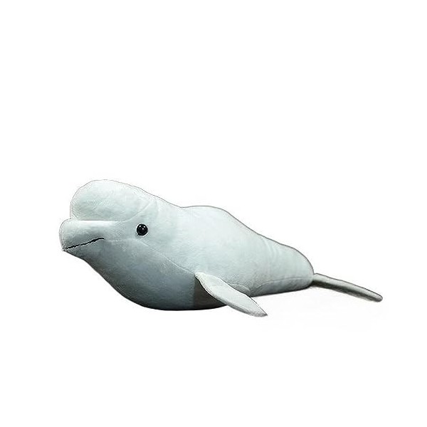 BIVVI Simulation Baleine Blanche Poupée Baleine Blanche Poupée Souple Simulation Modèle Animal Cadeau