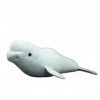 BIVVI Simulation Baleine Blanche Poupée Baleine Blanche Poupée Souple Simulation Modèle Animal Cadeau