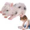 Gruwkue Porcinet | Porcelet en Silicone Haute Simulation,Mini poupée Cochon en Silicone Souple Simulation, Faux Animaux Compa