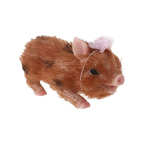 Gruwkue Porcinet | Porcelet en Silicone Haute Simulation,Mini poupée Cochon en Silicone Souple Simulation, Faux Animaux Compa