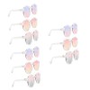 Hohopeti 12 Pièces Lunettes De Poupée 6 Points Lunettes De Soleil De Poupée Fournitures Scolaires De Poupée Poupées Ken Moins