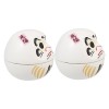 HOOTNEE 2 Pièces Gobelet du Dharma Poupée Porte-Bonheur Japonaise Décor De Tableau De Bord De Voiture Décor De Daruma Jeu De 