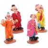 NOLITOY 8 Pcs Clown Ornement Modèle Mini Clown Modèle Cirque Clown Cupcake Topper Figures De Clown Clown Figurines À Collecti