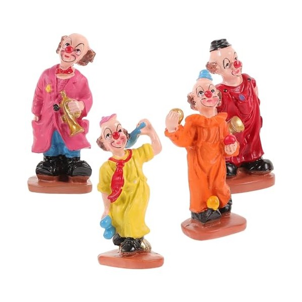 NOLITOY 8 Pcs Clown Ornement Modèle Mini Clown Modèle Cirque Clown Cupcake Topper Figures De Clown Clown Figurines À Collecti
