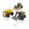 Dickie Toys Volvo Micro Builders Lot de 3 jouets de chantier, pelleteuse, 3 véhicules de construction, 2 modèles différents a