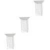 Alasum 2 Pièces Modèle De Porte Décor Blanc Décoration Maquette Mini-Porte Porte De Fée Miniature Enfant en Bois Poupée Blanc