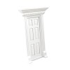 Alasum 2 Pièces Modèle De Porte Décor Blanc Décoration Maquette Mini-Porte Porte De Fée Miniature Enfant en Bois Poupée Blanc