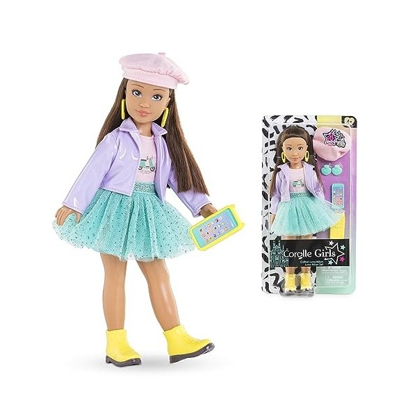 Corolle Girls - Coffret Luna Fashion Week Milan, poupée mannequin, 4 accessoires, 28cm , dès 4 ans, 9000600170