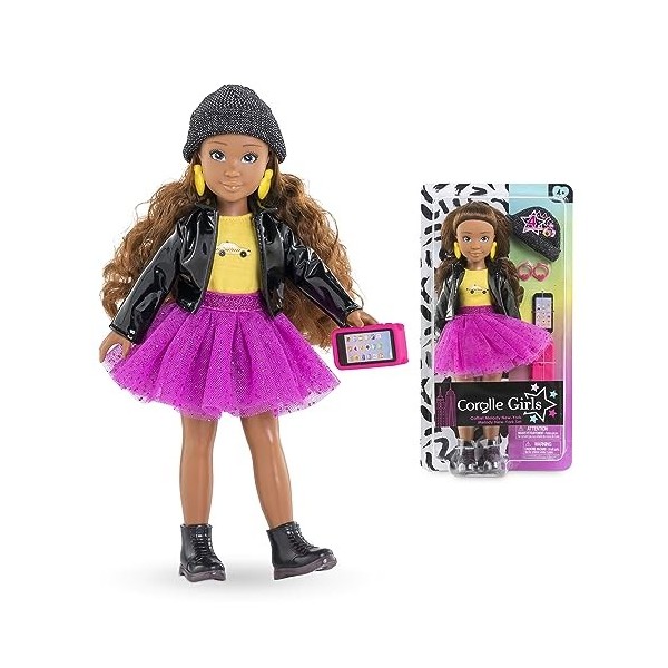 Corolle Girls- Coffret Melody Fashion Week New-York, poupée mannequin, 4 accessoires, 28cm , dès 4 ans, 9000600160