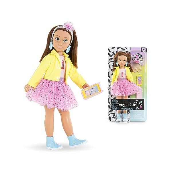 Corolle Girls - Coffret Zoé Fashion Week Londres, poupée mannequin, 4 accessoires, 28cm , dès 4 ans, 9000600180