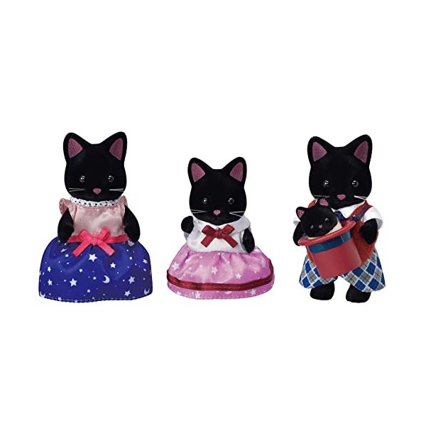 Sylvanian Families - La famille chat magicien - 5530 - Famille 4 Figurines - Mini Poupées