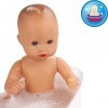 Götz 2153144 Sleepy Aquini to Dress - Poupée Fille - poupée de Bain de 33 cm aux Yeux Bleus dormants, sans Cheveux en Set de 