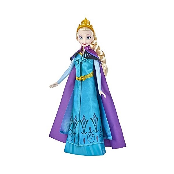 Hasbro Disney Frozen Elsas Royal Reveal, Elsa Doll with 2-in-1 Fashion Change, Frozen Toy for Kids 3 and Up