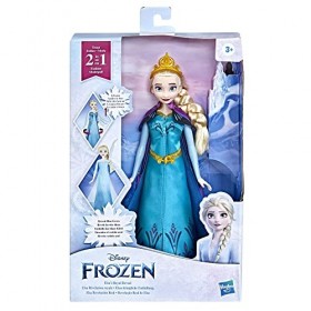Hasbro Disney Frozen Elsas Royal Reveal, Elsa Doll with 2-in-1 Fashion Change, Frozen Toy for Kids 3 and Up