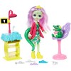 enchantimals Coffret ​le dentiste Crocodile, Mini-poupée Andie et Figurine Animale Marshy, Accessoires inclus, Jouet pour Enf