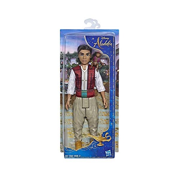 Disney Aladdin Fashion Doll with Abu, Inspired by Disneys Aladdin Live-Action Movie, Toy for Kids 3 Years Old & Up