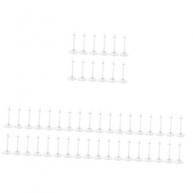 Abaodam 60 Pièces Support Debout De Poupée Support De Poupée Support dours Support De Poupée Transparent Stands Poupées Mini