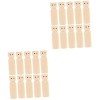 Toyvian 40 Pcs Poupée en Bois Peint Marionnette Ménage Enfant Bois