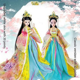 Poupée Ancienne Chinoise de 30 cm, poupées de Collection Barbie réalistes, poupées de Figurines Vintage décor à la Maison pou