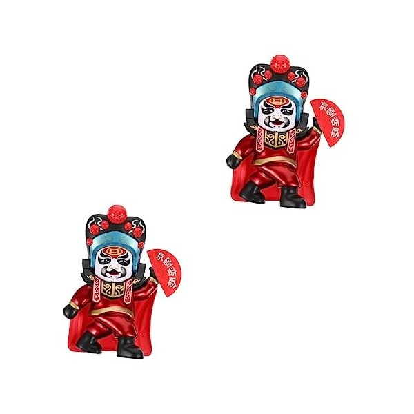 Abaodam 3 Pièces Poupée Changeante De Visage De Lopéra du Sichuan Figurine De Lopéra De Pékin Jouets De Voiture Poupée Dop