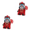 Abaodam 3 Pièces Poupée Changeante De Visage De Lopéra du Sichuan Figurine De Lopéra De Pékin Jouets De Voiture Poupée Dop