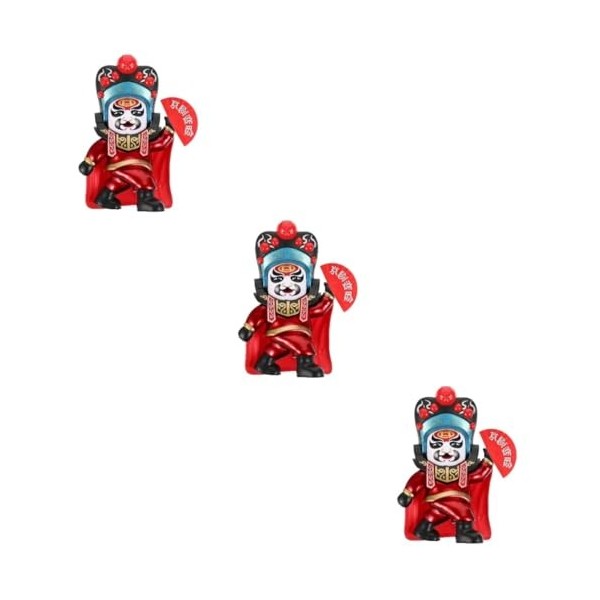 Abaodam 2 Pièces Poupée Changeante De Visage De Lopéra du Sichuan Décoration Dintérieur De Voiture Personnages Dopéra Chin