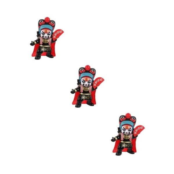 Abaodam 2 Pièces Poupée Changeante De Visage De Lopéra du Sichuan Décoration Dintérieur De Voiture Personnages Dopéra Chin