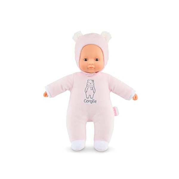 COROLLE - Mon Doudou Corolle - PtiCoeur Ours Rose - 30 cm - Des 9 mois