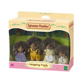 SYLVANIAN FAMILIES 4018 Famille Hérisson & 4533 - Poussette Double - Poupées et Accessoires - Sylvanian