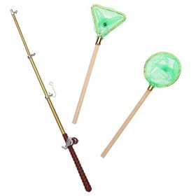 Totority 4 Ensembles De Jouets De Poupée Jouet De Plage Mini Jouets Faire Semblant De Jouer Au Jouet De Pêche Jouet De Canne 