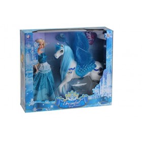 ODG Ensemble cheval ailé avec poupée