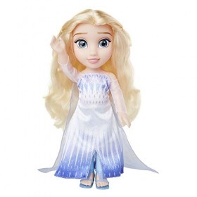 Jakks Poupée Elsa La Reine des Neiges 2 de Disney Tenue Épilogue, Chaussures et les Boucles dOreilles Incluses - Hauteur 35,